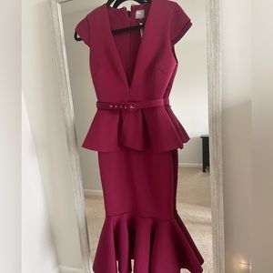 Asos Burgundy Red Dress